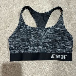Black and Gray Victoria’s Secret Sports Bra